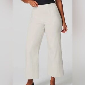 SPANX Zero Wide Leg Trousers in White Size Large